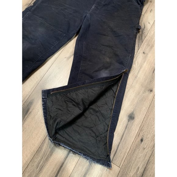 Carhartt Vintage Union Made Bib Overalls |Quilted |Adjustable Straps  42x30 MDT - Picture 6 of 11